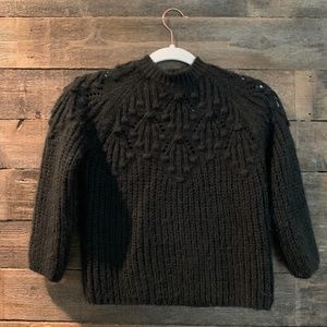 Zara Girls Black Knit Sweater Size 9-10